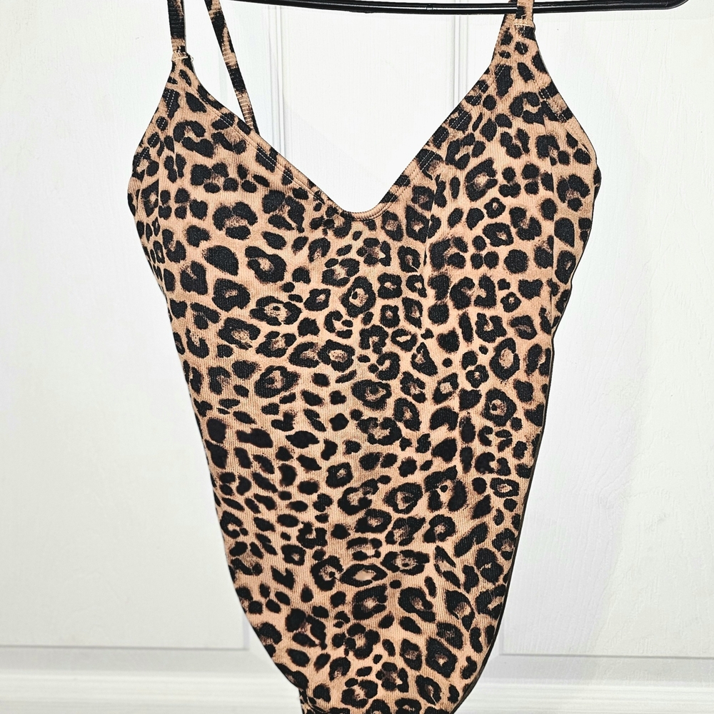 Wild Fable Leopard Print One Piece Swimsuit